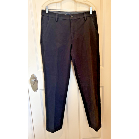 Dockers Pants Men's Size 34x32 Black Slim Fit Chino Dress Pants - Picture 1 of 5